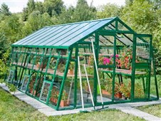 LIMES Lakovaný skleník PRIMUS typ L 6 - sklo Helios 4mm - pozink. profil